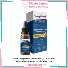 Serum Compliment No Problem AHA BHA PHA Giảm Mụn Mờ Thâm Da Dầu Mụn 27ml