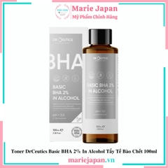 Toner DrCeutics Basic BHA 2% In Alcohol Tẩy Tế Bào Chết Giảm Mụn Thoáng Da 100ml