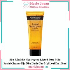 Sữa Rửa Mặt Neutrogena Liquid Pure Mild Facial Cleaner Dịu Nhẹ Dành Cho Mọi Loại Da 100ml