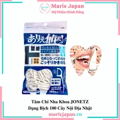 Tăm Chỉ Nha Khoa JONETZ Dạng Bịch 100 Cây Nội Địa Nhật