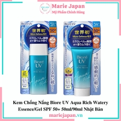 Kem Chống Nắng Biore UV Aqua Rich Watery Essence/Gel SPF 50+Nhật Bản