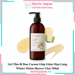 Gel Tắm Bí Đao Cocoon Giúp Giảm Mụn Lưng Winter Melon Shower Chai 310ml