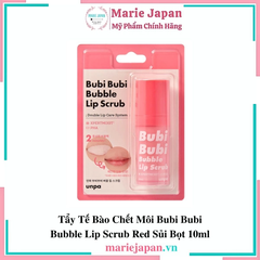 Tẩy Tế Bào Chết Môi Bubi Bubi Bubble Lip Scrub Red Sủi Bọt 10ml