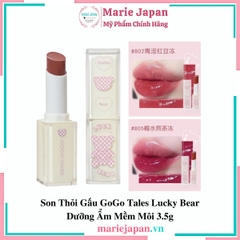 Son Thỏi Gấu GoGo Tales Lucky Bear Dưỡng Ẩm Mềm Môi 3.5g