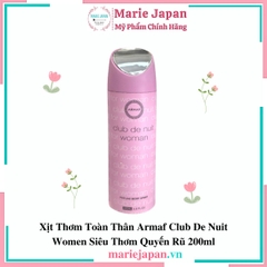 Xịt Thơm Toàn Thân Armaf Club De Nuit Women Siêu Thơm Quyến Rũ 200ml