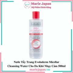 Nước Tẩy Trang Evoluderm Eau Micellarie Cleansing Water Chai 500ml