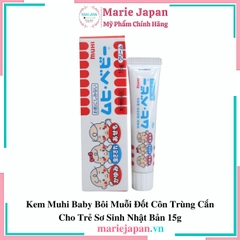 Kem Muhi Baby Bôi Muỗi Đốt Côn Trùng Cắn Cho Trẻ Sơ Sinh Nhật Bản 15g