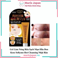 Gel Làm Sạch Mụn Đầu Đen Kose Softymo Hot Cleansing Tuýp 25g