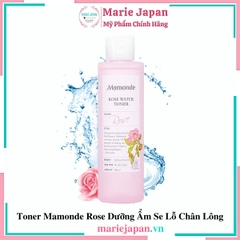 Toner Mamonde Rose Dưỡng Ẩm Se Lỗ Chân Lông