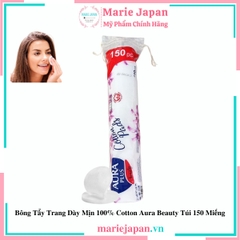 Bông Tẩy Trang Aura Beauty 150 Miếng