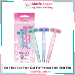 Set 3 Dao Cạo Body KAI For Women Body Nhật Bản