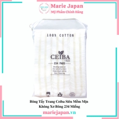 Bông Tẩy Trang Ceiba Cotton Siêu Mềm Mịn Không Xơ Bông 234 miếng