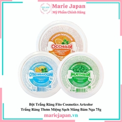 Bột Trắng Răng Artcolor Thơm Miệng Sạch Mảng Bám Hộp 75g