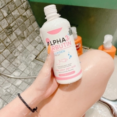 Sữa Tắm Alpha Arbutin Dưỡng Trắng Da Mờ Thâm 3 Plus Collagen Bath Cream Thái Lan 450ml