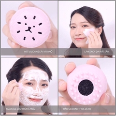 Mút Rửa Mặt Bạch Tuộc Vacosi Silicone Mềm Mại Tạo Bọt Dễ Dàng Giúp Da Sạch Sâu Hàn Quốc - GIAO MÀU NGẪU NHIÊN