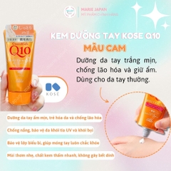 Kem Dưỡng Tay Q10 Mềm Mịn Kose Hand Cream 80g Nhật Bản