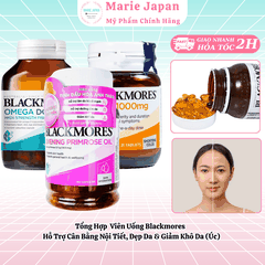 Tổng Hợp  Viên Uống Blackmores  Hỗ Trợ Cân Bằng Nội Tiết, Đẹp Da & Giảm Khô Da (Úc)