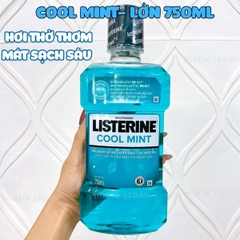 Nước Súc Miệng Listerine Cool Mint/ Zero Alcohol Hơi Thở Thơm Mát Ngăn Sâu Răng Viêm Nướu