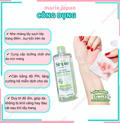 Nước Tẩy Trang Simple Micellar Cleansing Water Chai 200ml