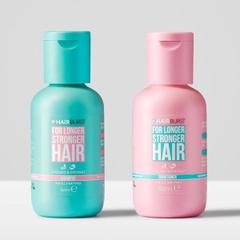 Set Gội Xả HairBurst For Longer  Stronger Hair Travel Size 60ml/chai (Tặng túi Pouch hãng)