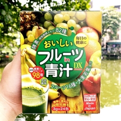 Bột Rau Củ Trái Cây Aojiru DX Tổng Hợp 98 Loại Bổ Sung Vitamin Dưỡng Chất Nhật Bản Hộp 24 Gói