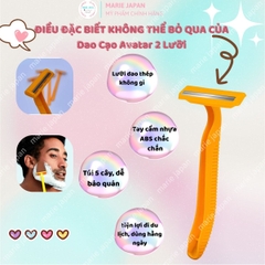 Dao Cạo Avatar 2 Lưỡi Gọn Nhẹ Êm Ái Shaving Razors Túi 5 Cây