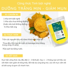 Tinh Bột Nghệ Vàng Nguyên Chất Obaxua Làm Trắng Giảm Mụn Đẹp Da Gói 75g