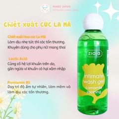 Dung Dịch Vệ Sinh Intimate ZIAJA Wash Gel Dưỡng Ẩm Khử Mùi Cân Bằng PH Chai 200ml