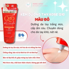 Kem Dưỡng Tay Q10 Mềm Mịn Kose Hand Cream 80g Nhật Bản