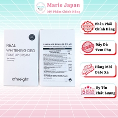 Kem Dưỡng Trắng Nách Ofmeight Real Whitening Deo Tone Up Sáng Da Khử Mùi Dưỡng Mềm Mịn Hàn Quốc Tuýp 50ml