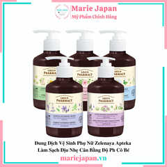 Dung Dịch Vệ Sinh Phụ Nữ Zelenaya Apteka Làm Sạch Lành Tính Dịu Nhẹ Cân Bằng Độ Ph Cô Bé 370ml