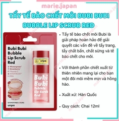 Tẩy TBC Môi Unpa Bubi Bubi Bubble Lip Scrub 10ml