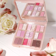 Bảng Mắt 18 Ô Hold Live Thỏ Hoa Nhiều Màu Nhũ Lì Lấp Lánh Bám Tốt Lâu Trôi Sweet Garden Bunny