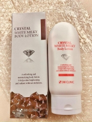 Dưỡng Thể 3W Clinic Crystal White Milky Body Lotion Tuýp 150g