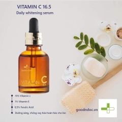 Serum GoodnDoc Vitamin C 16.5 Daily Whitening Lọ 30ml