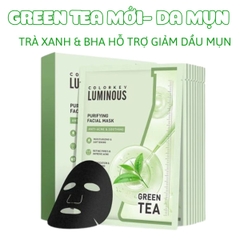 Mặt Nạ Colorkey Luminous Facial Mask Cấp Ẩm Sáng Da Giảm Mụn Hộp 10 Miếng