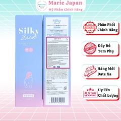 Gel Mụn Lưng Silky Back Whitening & Acne Care Giảm Dầu Mụn Dưỡng Sáng Mờ Thâm Da Nhật Bản  Tuýp 100g