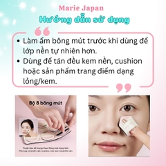 Set 8 Bông Mút Amortals Farmer Tự Xé Tán Nền Che Khuyết Điểm Đàn Hồi Siêu Mềm Mịn Cao Cấp