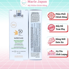 Kem Chống Nắng Babe Super Fluid Mattifying SPF50+ Kiềm Dầu Dưỡng Ẩm Mịn Da Tây Ban Nha 50ml