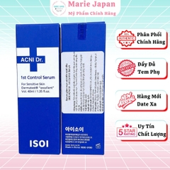 Serum ISOI ACNI Dr. 1st Control Dịu Da Kiểm Soát Dầu Ngăn Ngừa Mụn Hàn Quốc 40ml