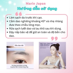 Dao Cạo Lông Mày Amortals Nhỏ Gọn Tiện Lơi An Toàn Cho Da Không Gỉ