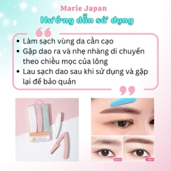 Set 3 Dao Cạo Chân Mày Gập Gọn Folding Eyebrow Knife An Toàn Tiện Lợi Dễ Dàng Sử Dụng