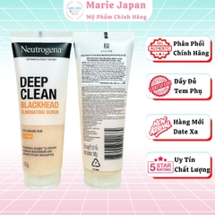 Sữa Rửa Mặt Neutrogena Sạch Sâu Giảm Mụn Siêu Ẩm Mịn Deep Clean Blackhead Eliminating Scrub Tuýp 100G