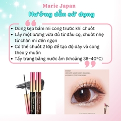 Mascara Kiss Me Heroine Make Dạng Màng Film Micro Brush Chống Trôi Siêu Bền Dày Cong Mi Tự Nhiên Nhật Bản