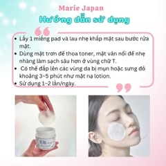 Toner Pad Meishoku Bigan Skin Toning Dịu Da Cân Bằng Dầu Nhờn Hỗ Trợ Ngăn Ngừa Mụn Nhật Bản Hộp 60 Miếng