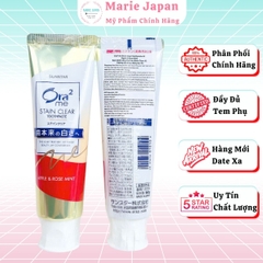 Kem Đánh Răng Ora2 Me Stain Clear Hỗ Trợ Làm Sạch & Chăm Sóc Răng Miệng Nhật Bản