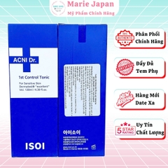 Nước Cân Bằng ISOI Cấp Ẩm Kiểm Soát Nhờn Ngừa Mụn Sáng Da ACNI Dr. 1st Control Tonic Hàn Quốc Chai 130ml