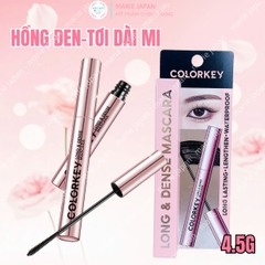 Mascara Colorkey Volumizing & Curling Siêu Dài Cong Mi Tự Nhiên Lâu Trôi