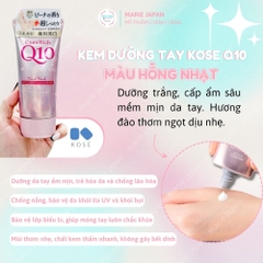 Kem Dưỡng Tay Q10 Mềm Mịn Kose Hand Cream 80g Nhật Bản