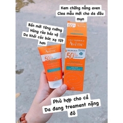 Kem Chống Nắng Avene Cleanance Ultra Large - CLEANANCE DA DẦU Tuýp 50ml